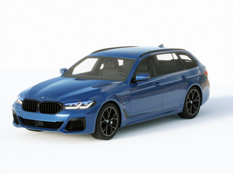 5-series touring g31 M-sport 2021 3D Модель