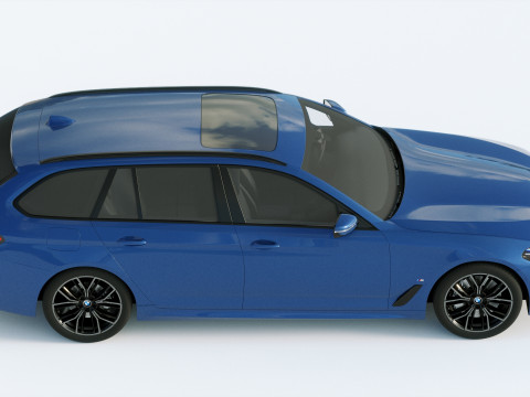 5-series touring g31 M-sport 2021 3D Модель