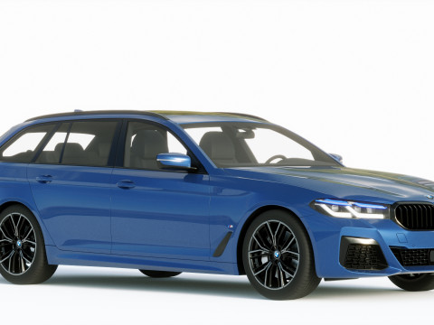 5-series touring g31 M-sport 2021 3D Модель