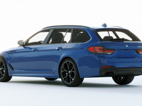 5-series touring g31 M-sport 2021 3D Модель