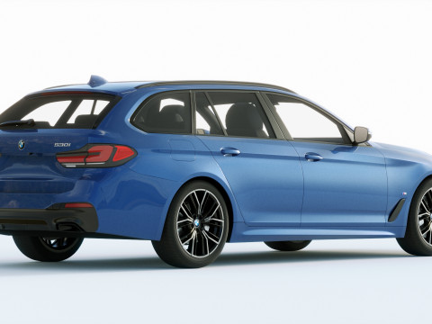 5-series touring g31 M-sport 2021 3D Модель