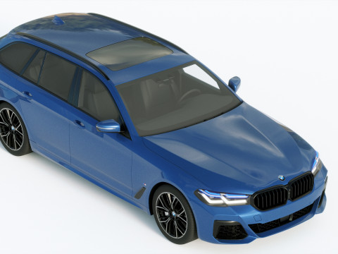 5-series touring g31 M-sport 2021 3D Модель