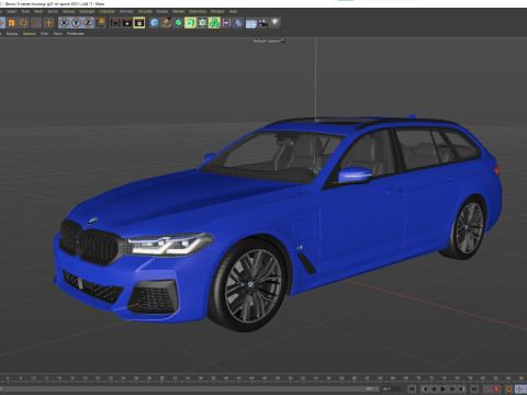 5-series touring g31 M-sport 2021 3D Модель