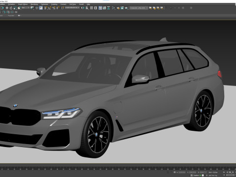 5-series touring g31 M-sport 2021 3D Модель