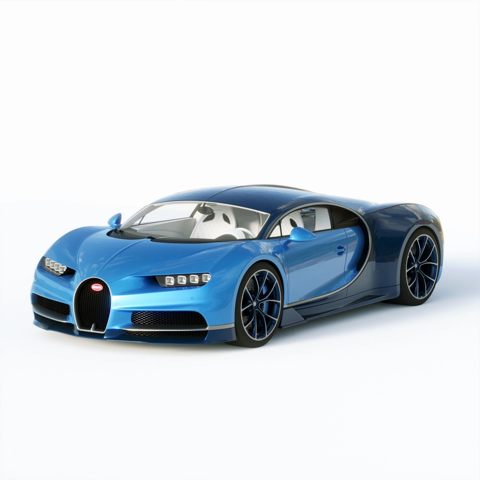 Bugatti Chiron 2020 3D Model .c4d .max .obj .3ds .fbx .stl .blend 