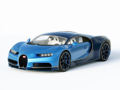Bugatti Chiron 2020 3D Model