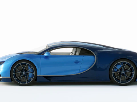 Bugatti Chiron 2020 3D Model