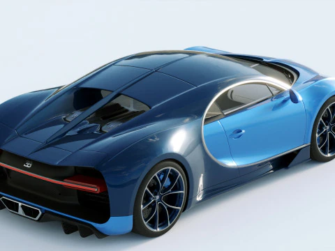Bugatti Chiron 2020 3D Model