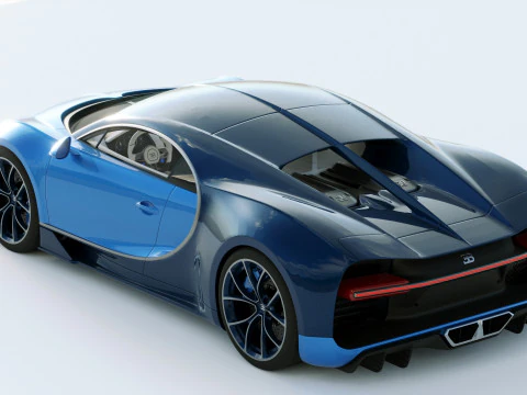 Bugatti Chiron 2020 3D Model