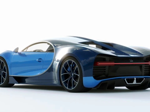 Bugatti Chiron 2020 3D Model