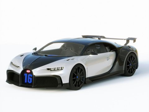Bugatti Chiron Pur Sport 2021 3D Model