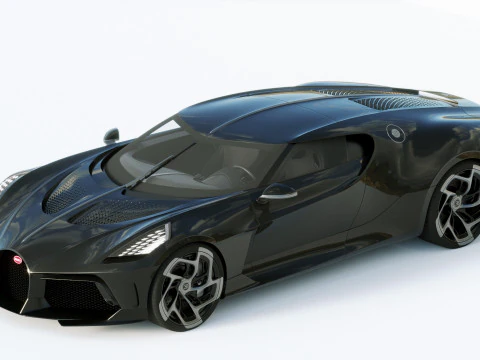 Bugatti La Voiture Negra 2019 Modelo 3D