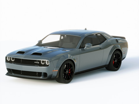 Dodge Challenger Srt Hellcat 2019 3D Model