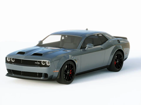 Dodge Challenger Srt Hellcat 2019 3D Model
