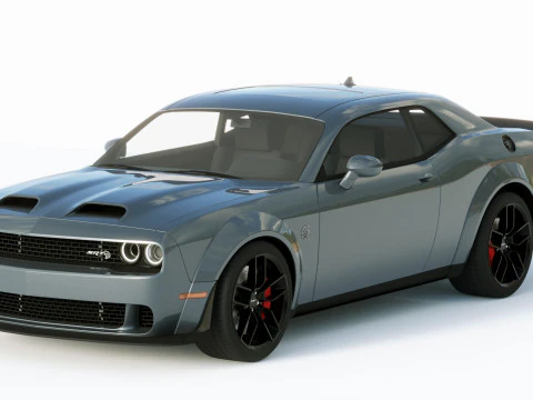 Dodge Challenger Srt Hellcat 2019 3D Model
