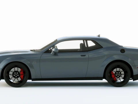Dodge Challenger Srt Hellcat 2019 3D Model