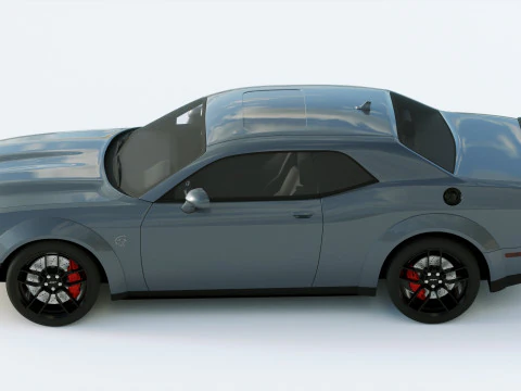 Dodge Challenger Srt Hellcat 2019 3D Model