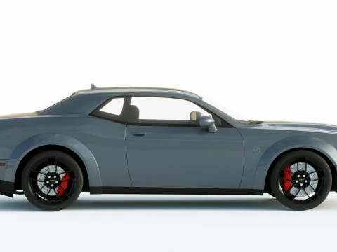 Dodge Challenger Srt Hellcat 2019 3D Model