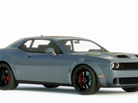 Dodge Challenger Srt Hellcat 2019 3D Model