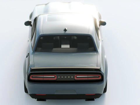 Dodge Challenger Srt Hellcat 2019 3D Model