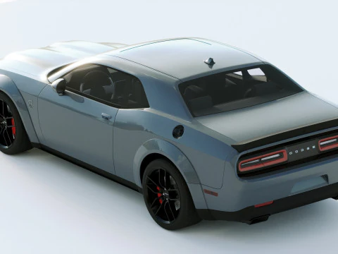 Dodge Challenger Srt Hellcat 2019 3D Model