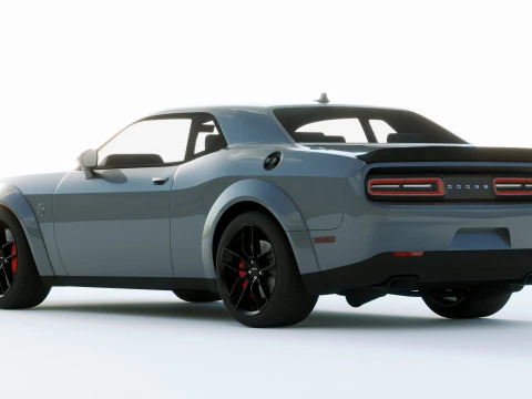 Dodge Challenger Srt Hellcat 2019 3D Model