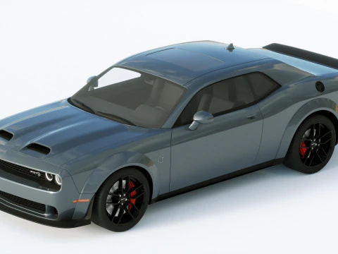 Dodge Challenger Srt Hellcat 2019 3D Model