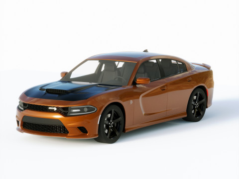 Dodge Charger Srt Hellcat 2019 3D Model