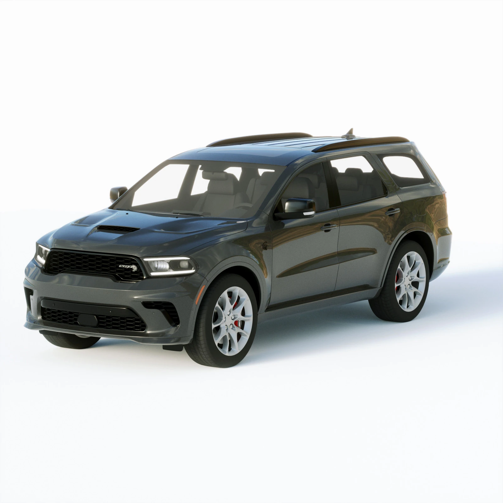 Dodge Durango Srt Hellcat 2021 3D Model .c4d .max .obj .3ds .fbx .stl .blend 