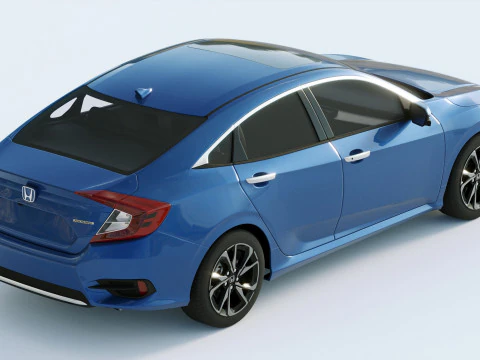 Honda Civic 2019 3D Model