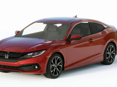 Honda Civic Coupe 2019 3D Model
