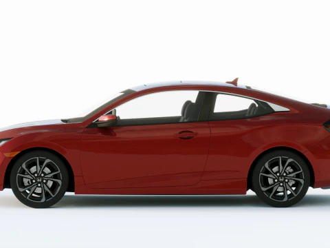 Honda Civic Coupe 2019 3D Model