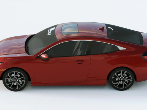 Honda Civic Coupe 2019 3D Model