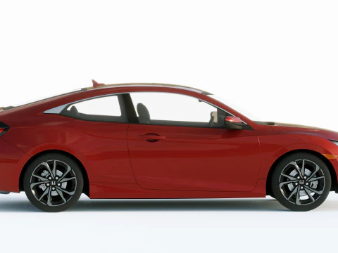 Honda Civic Coupe 2019 3D Model