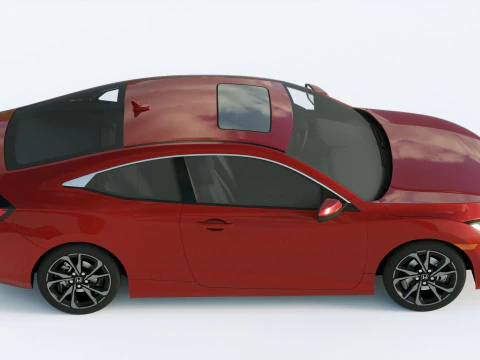 Honda Civic Coupe 2019 3D Model