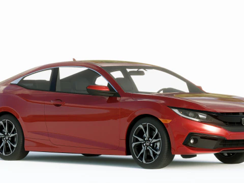 Honda Civic Coupe 2019 3D Model