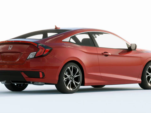 Honda Civic Coupe 2019 3D Model