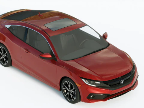 Honda Civic Coupe 2019 3D Model