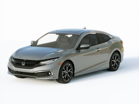 Honda Civic Coupe Led 2019 3D Model