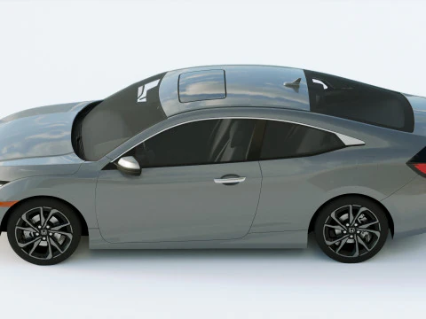 Honda Civic Coupe Led 2019 3D Model