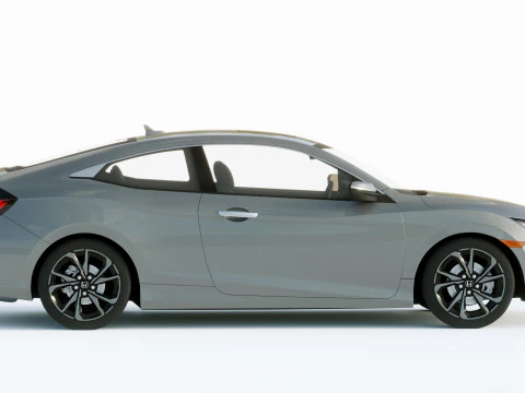 Honda Civic Coupe Led 2019 3D Model