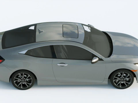 Honda Civic Coupe Led 2019 3D Model