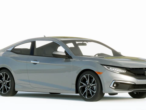Honda Civic Coupe Led 2019 3D Model