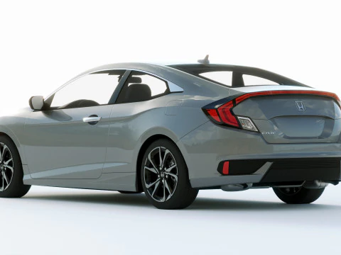 Honda Civic Coupe Led 2019 3D Model