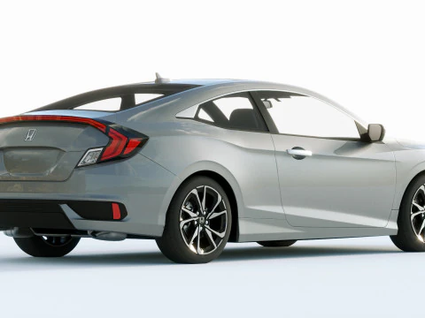 Honda Civic Coupe Led 2019 3D Model