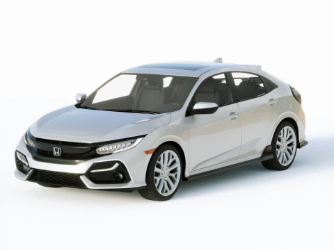 Honda Civic Schr&auml;gheck 2020 3D Modell
