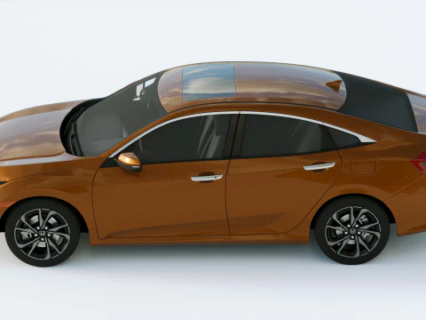 Honda Civic Led 2019 3D Model