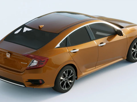 Honda Civic Led 2019 3D Model