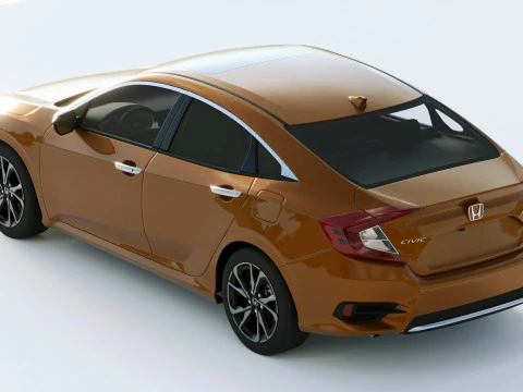 Honda Civic Led 2019 3D Model