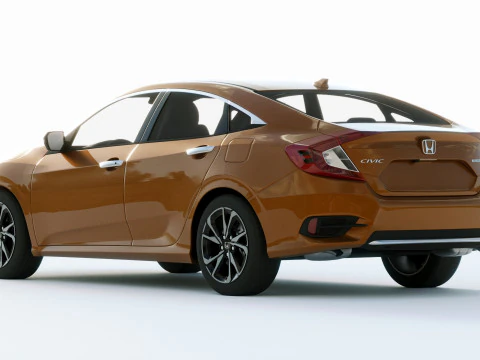 Honda Civic Led 2019 3D Model